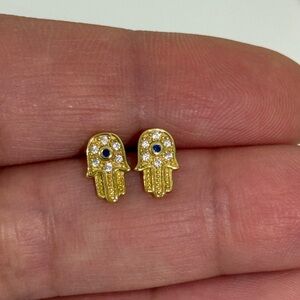 NWOT evil eye hamsa earrings